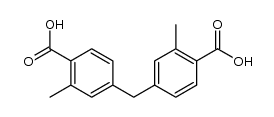 4,4'-亚甲基双(2-甲基苯甲酸) 结构式