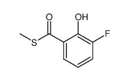 3-氟-2-羟基硫代苯甲酸 S-甲酯 结构式