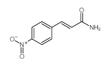 3-(4-硝基苯基)-2-丙烯酰胺 结构式