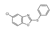 5-氯-2-(苯硫基)苯并恶唑 结构式