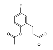 2-(乙酰氧基)-5-氟苯甲醇 1-乙酸酯 结构式
