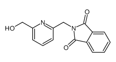 2-[[6-(羟甲基)-2-吡啶基]甲基]异吲哚-1,3-二酮 结构式