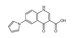 4-羟基-6-(1H-吡咯-1-基)-3-喹啉羧酸 结构式