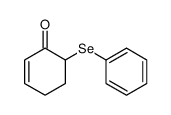2-Cyclohexen-1-one, 6-(phenylseleno)- 结构式