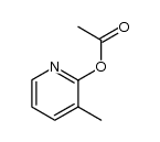 2-乙酰氧基-3-甲基吡啶 结构式
