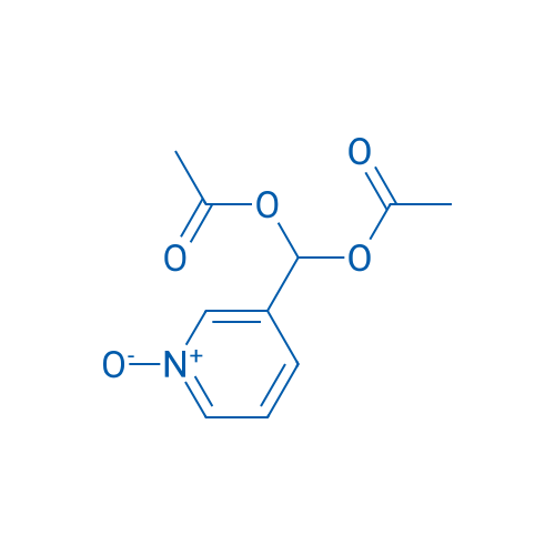 Methanediol, 1-(1-oxido-3-pyridinyl)-, 1,1-diacetate 结构式