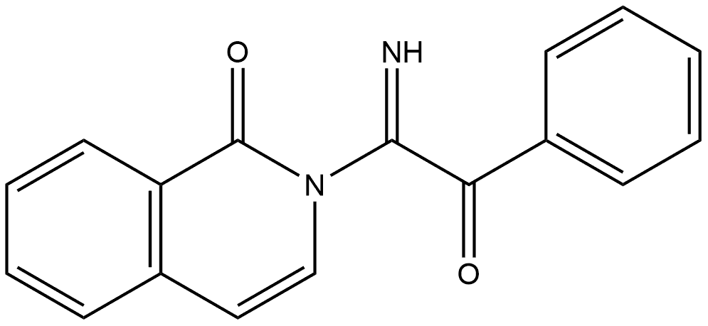 1(2H)-异喹啉酮, 2-(1-亚氨基-2-氧代-2-苯乙基)-, (Z)- 结构式