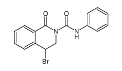 4-溴-1-氧代-N-苯基-3,4-二氢异喹啉-2(1H)-甲酰胺 结构式
