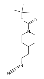 N-Boc-4-(2-叠氮乙基)哌啶 结构式