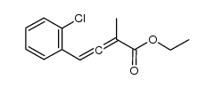 4-(2-氯苯基)-2甲基-2,3-丁二烯酸乙酯 结构式