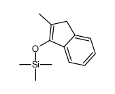 1H-Indene, 2-methyl-3-[(trimethylsilyl)oxy]- 结构式