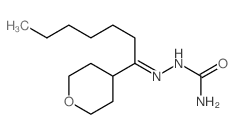 Hydrazinecarboxamide, 2-[1-(tetrahydro-2H-pyran-4-yl)heptylidene]- 结构式