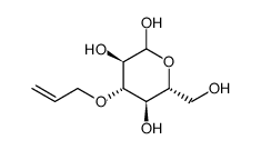 3-O-烯丙基-D-吡喃葡萄糖 结构式