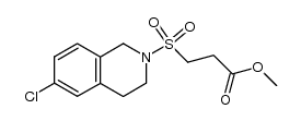 3-[(6-氯-3,4-二氢-2(1H)-异喹啉基)磺酰基]丙酸甲酯 结构式