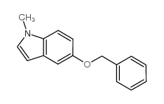 5-(苄氧基)-1-甲基-1H-吲哚 结构式