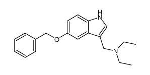 N,N-Diethyl-5-(phenylmethoxy)-1H-indole-3-methanamine 结构式