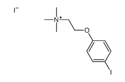 2-(4-碘苯氧基)-N,N,N-三甲基乙铵碘化物 结构式