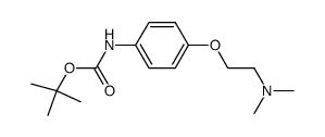 Carbamic acid, [4-[2-(dimethylamino)ethoxy]phenyl]-, 1,1-dimethylethyl ester (9CI) 结构式