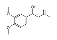 1-(3,4-二甲氧基苯基)-2-(甲基氨)乙醇 结构式