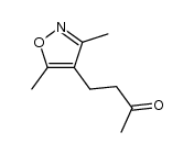 4-(3,5-二甲基-4-异恶唑基)-2-丁酮 结构式