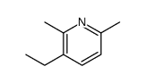 3-乙基-2,6-二甲基吡啶 结构式
