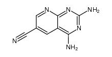2,4-二氨基吡啶并[2,3-d]嘧啶-6-甲腈 结构式