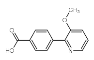 4-(3-甲氧基吡啶-2-基)苯甲酸 结构式