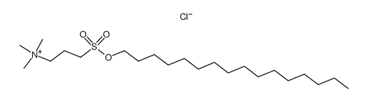 1-Propanaminium, 3-[(hexadecyloxy)sulfonyl]-N,N,N-trimethyl-, chloride (1:1) 结构式