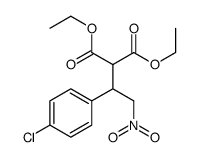 2-[1-(4-氯苯基)-2-硝基乙基]丙二酸二乙酯 结构式