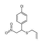Benzene, 1-chloro-4-[2-nitro-1-(2-propenylthio)ethyl]- 结构式