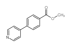 4-(4-吡啶)苯甲酸甲酯 结构式