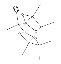 1,3,2-Dioxaborolane, 2,2'-(1-phenylethylidene)bis[4,4,5,5-tetramethyl- 结构式