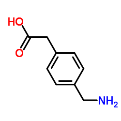 4-氨基甲基苯乙酸 结构式