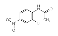 N-(2-氯-4-硝基苯基)乙酰胺 结构式