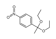 1-(1,1-二乙氧基乙基)-4-硝基苯 结构式