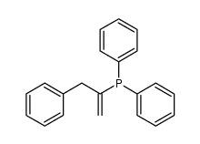 二苯基[1-(苯甲基)乙烯基]膦 结构式