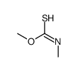 Carbamothioic acid, N-methyl-, O-methyl ester 结构式