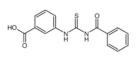3-(3-benzoylthioureido)benzoic acid 结构式
