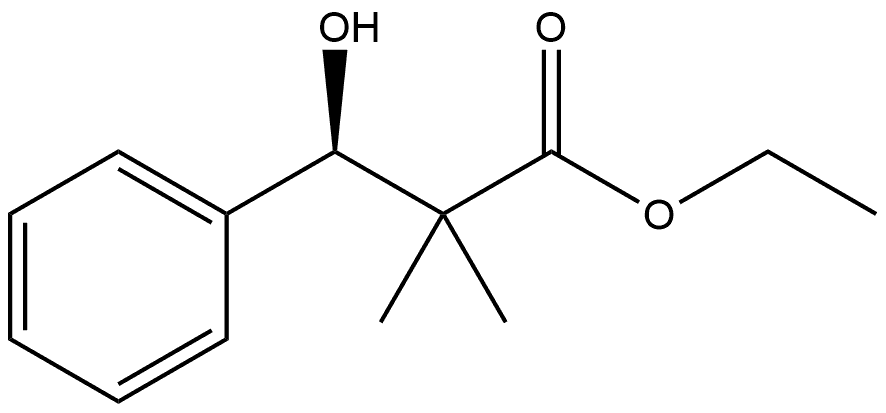 Benzenepropanoic acid, β-hydroxy-α,α-dimethyl-, ethyl ester, (βR)- 结构式