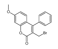 3-(溴甲基)-7-甲氧基-4-苯基-2H-色烯-2-酮 结构式
