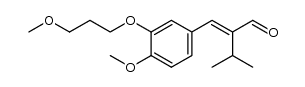 Butanal, 2-[[4-methoxy-3-(3-methoxypropoxy)phenyl]methylene]-3-methyl- 结构式
