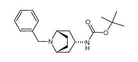 Carbamic acid, N-[(3-exo)-8-(phenylmethyl)-8-azabicyclo[3.2.1]oct-3-yl]-, 1,1-dimethylethyl ester 结构式