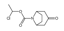 8-Azabicyclo[3.2.1]octane-8-carboxylic acid, 3-oxo-, 1-chloroethyl ester 结构式