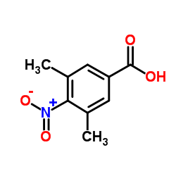 4-硝基-3,5-二甲基苯甲酸 结构式