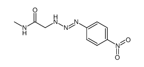 Acetamide, N-methyl-2-[3-(4-nitrophenyl)-1-triazen-1-yl]- 结构式