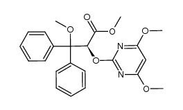 Benzenepropanoic acid, α-[(4,6-dimethoxy-2-pyrimidinyl)oxy]-β-methoxy-β-phenyl-, methyl ester, (αS)- 结构式