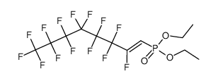 Phosphonic acid, (2,3,3,4,4,5,5,6,6,7,7,8,8,8-tetradecafluoro-1-octenyl)-, diethyl ester, (Z)- (9CI) 结构式