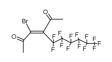 3-溴-4-(十三氟己基)-3-己烯-2,5-二酮 结构式