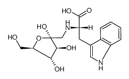 L-Tryptophan, N-(1-deoxy-α-D-fructofuranos-1-yl)- 结构式
