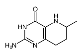 2-氨基-5,6,7,8-四氢-6-甲基吡啶并[3,2-d]嘧啶-4(3H)-酮 结构式
